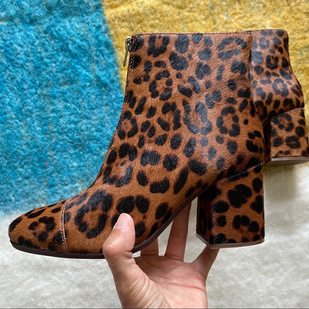 Madewell | NIB! The Amalia Zip Boot Leopard - Picture 7 of 11